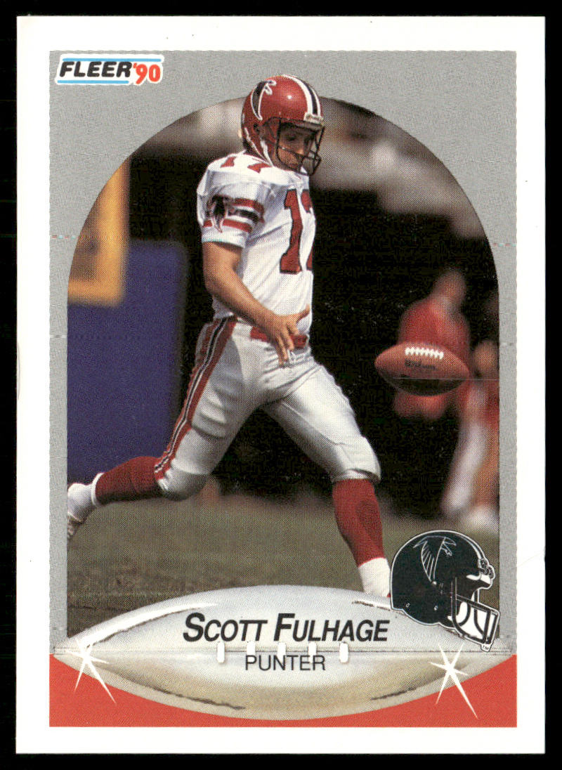 Scott Fulhage 1990 Fleer #376 Atlanta Falcons