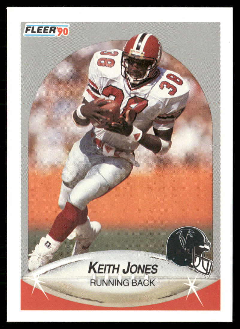 Keith Jones 1990 Fleer #379 RC Atlanta Falcons