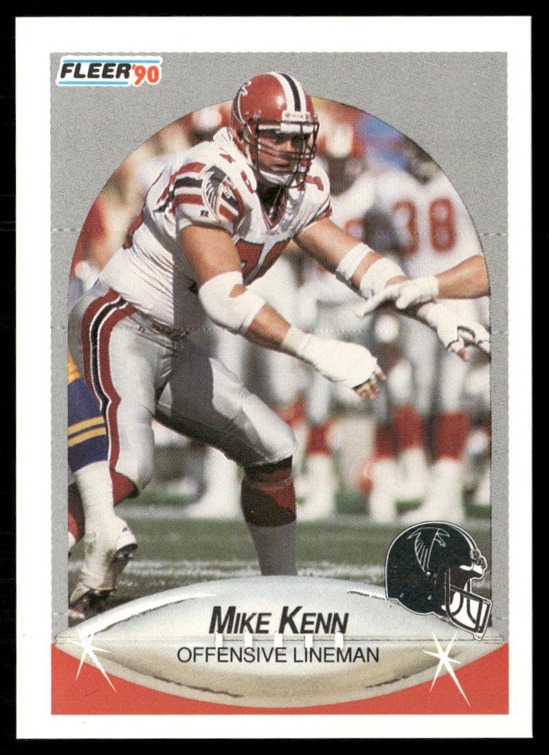 Mike Kenn 1990 Fleer #380 Atlanta Falcons