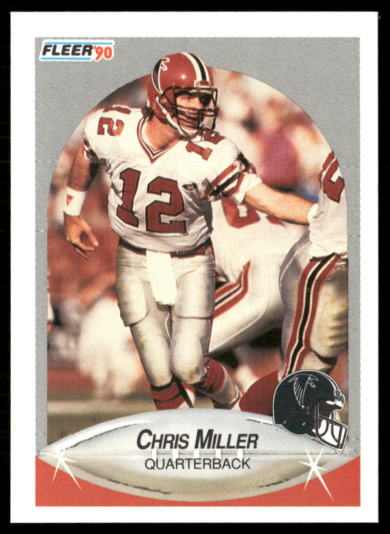 Chris Miller 1990 Fleer #381 Atlanta Falcons