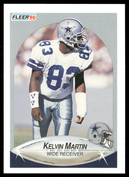 Kelvin Martin 1990 Fleer #392 RC Dallas Cowboys