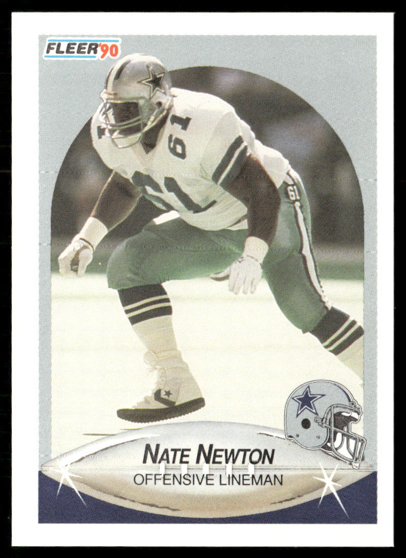 Nate Newton 1990 Fleer #393 Dallas Cowboys