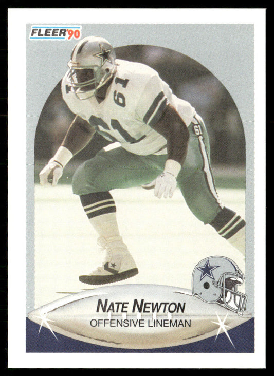 Nate Newton 1990 Fleer #393 Dallas Cowboys