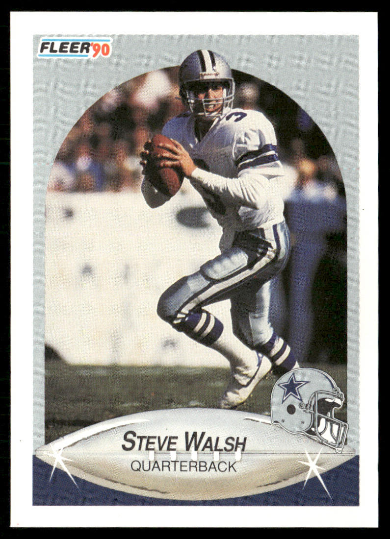 Steve Walsh 1990 Fleer #396 Dallas Cowboys