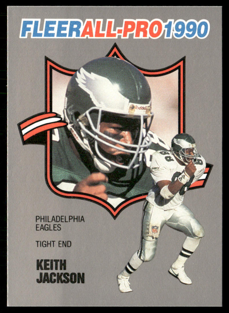 Keith Jackson 1990 Fleer All-Pro #3 Philadelphia Eagles