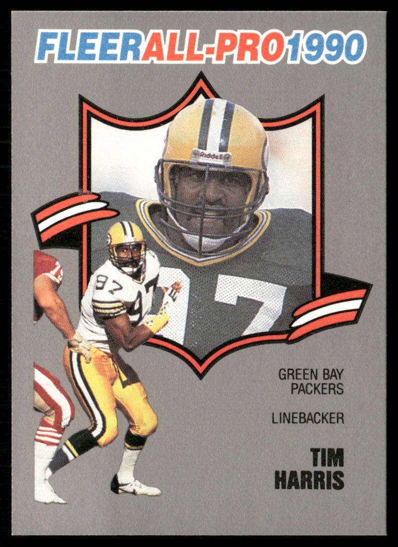 Tim Harris 1990 Fleer All-Pro #17 Green Bay Packers