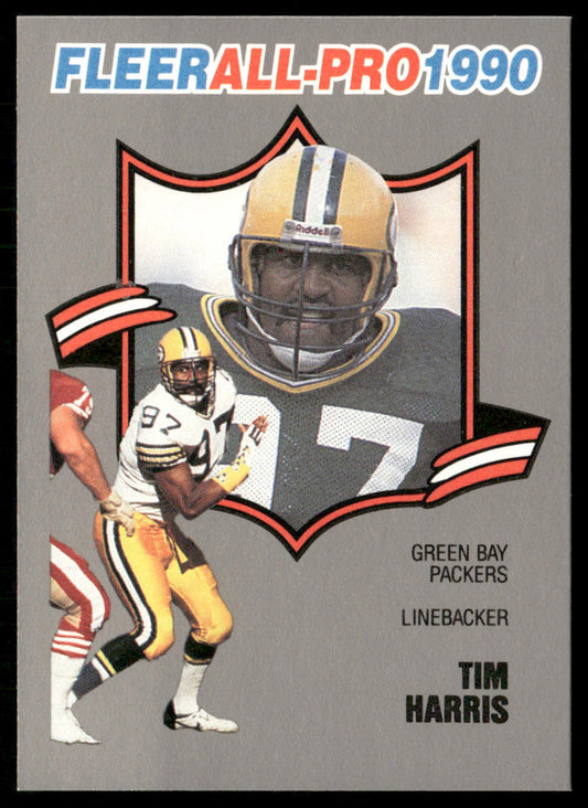 Tim Harris 1990 Fleer All-Pro #17 Green Bay Packers