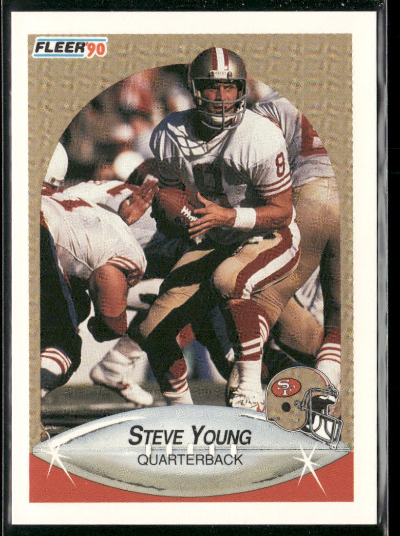 Steve Young 1990 Fleer #17 San Francisco 49ers