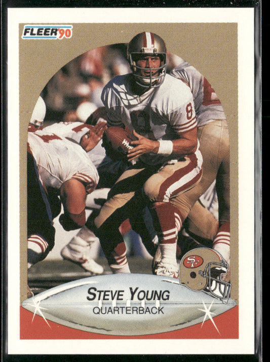 Steve Young 1990 Fleer #17 San Francisco 49ers