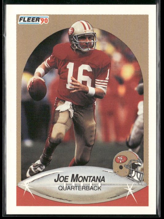 Joe Montana 1990 Fleer #10a San Francisco 49ers