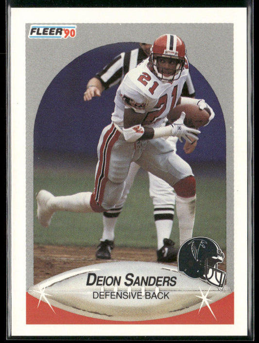 Deion Sanders 1990 Fleer #382 Atlanta Falcons