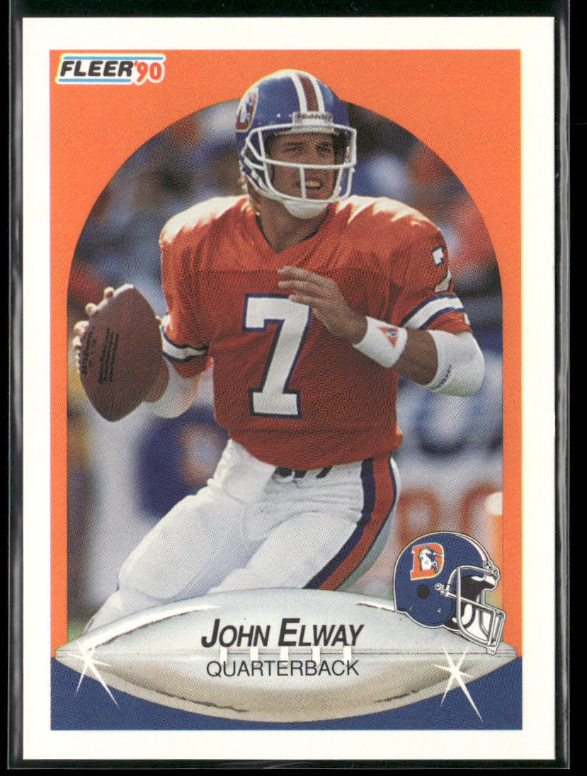 John Elway 1990 Fleer #21a Denver Broncos
