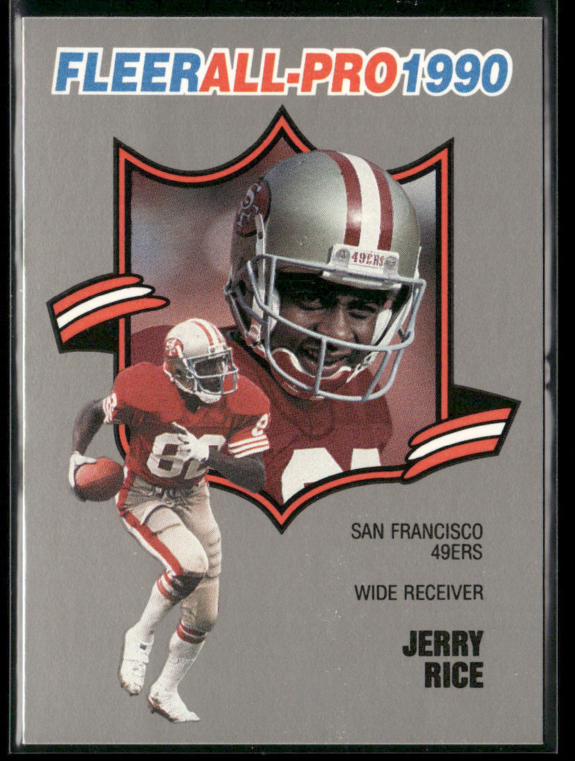Jerry Rice 1990 Fleer All-Pro #2 San Francisco 49ers