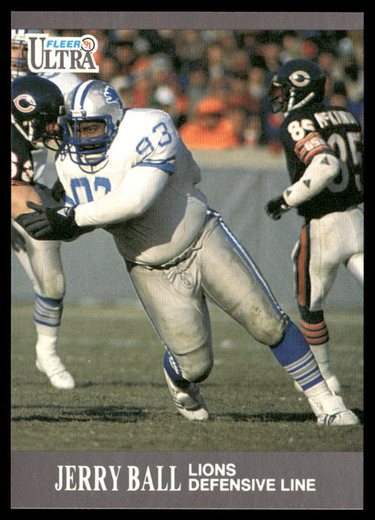 Jerry Ball 1991 Ultra #166 Detroit Lions