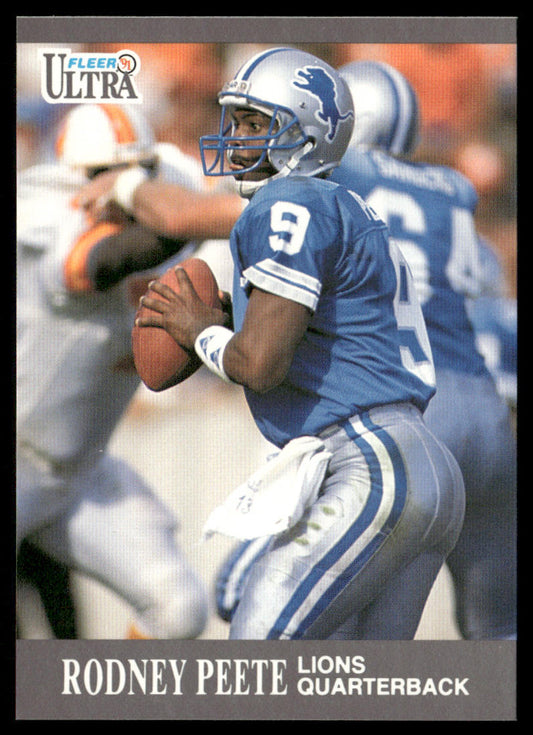 Rodney Peete 1991 Ultra #168 Detroit Lions