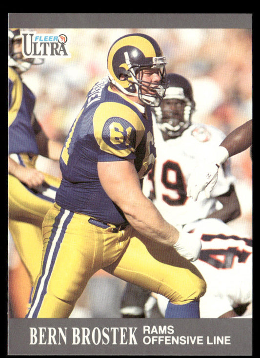Bern Brostek 1991 Ultra #182 Los Angeles Rams
