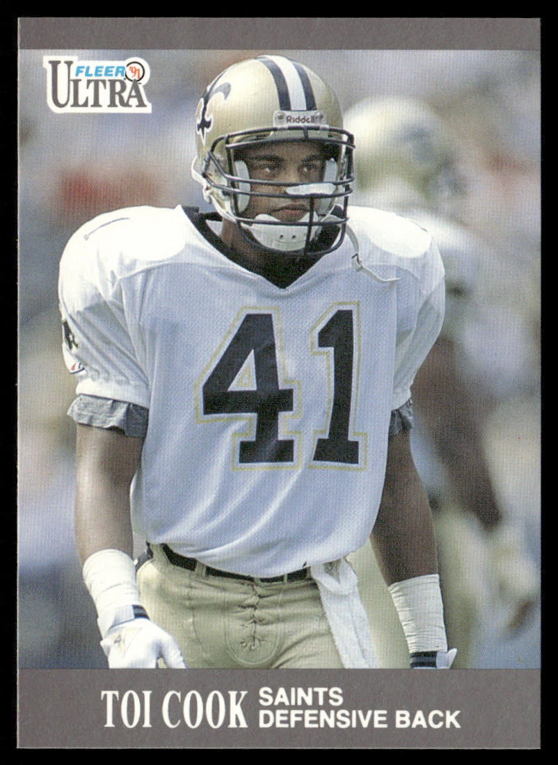 Toi Cook 1991 Ultra #206 RC New Orleans Saints