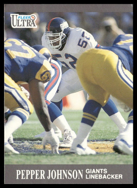 Pepper Johnson 1991 Ultra #221 New York Giants