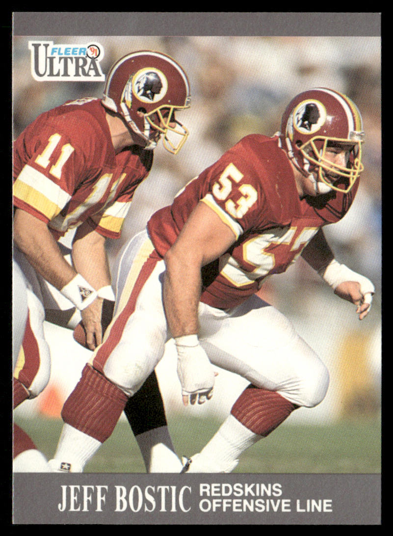 Jeff Bostic 1991 Ultra #268 Washington Redskins