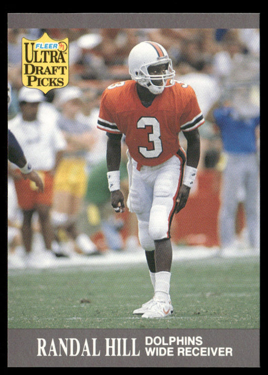 Randal Hill 1991 Ultra #286 RC Miami Dolphins