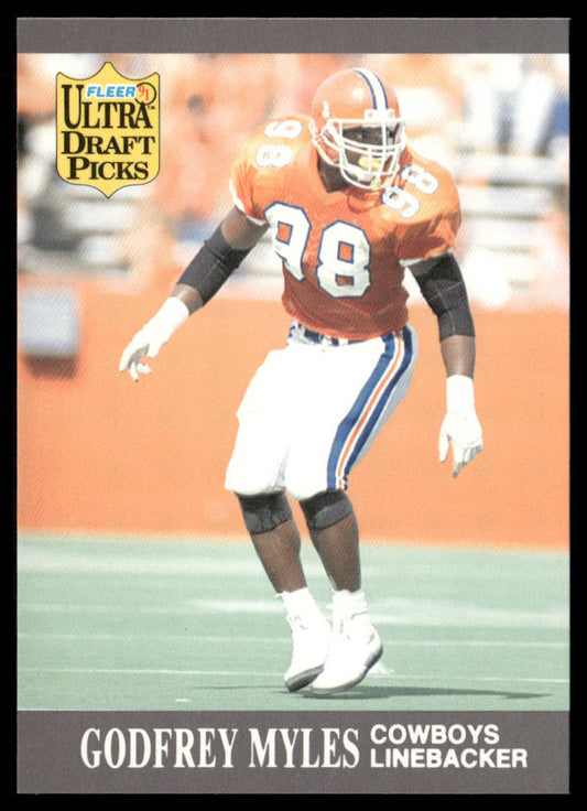Godfrey Myles 1991 Ultra #292 RC Dallas Cowboys