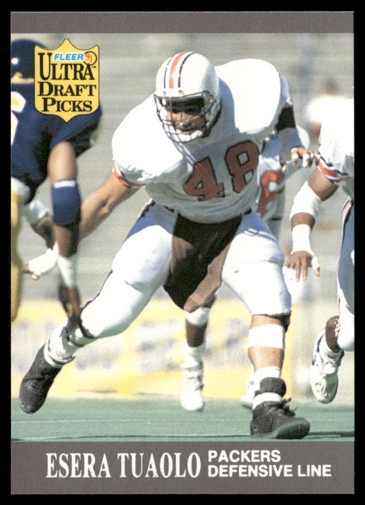 Esera Tuaolo 1991 Ultra #295b RC Green Bay Packers