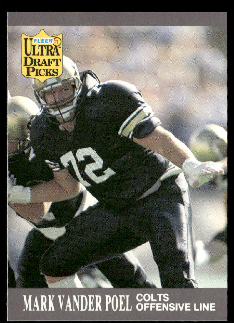 Mark Vander Poel 1991 Ultra #296 RC Indianapolis Colts