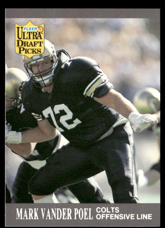Mark Vander Poel 1991 Ultra #296 RC Indianapolis Colts