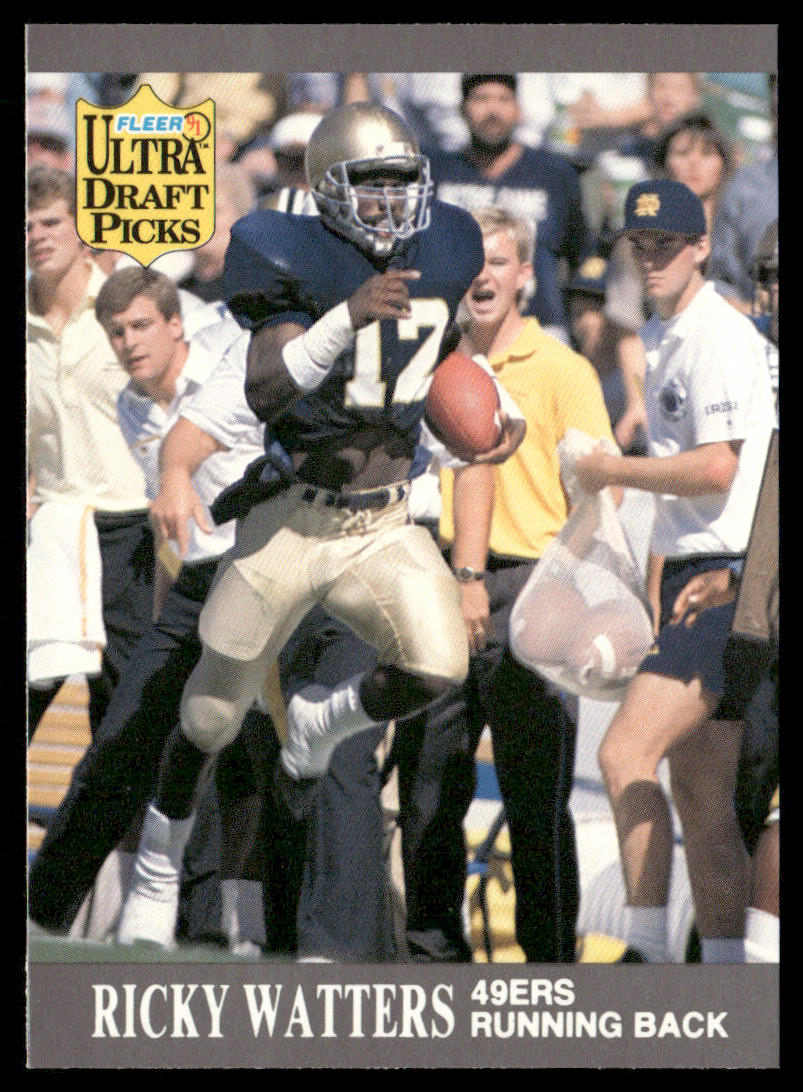 Ricky Watters 1991 Ultra #297 RC San Francisco 49ers