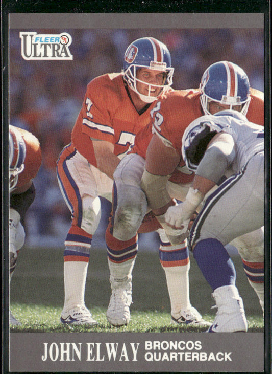 John Elway 1991 Ultra #35 Denver Broncos