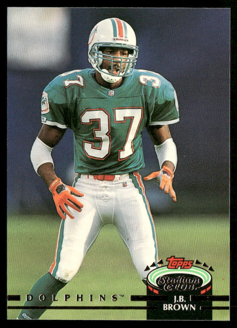 J.B. Brown 1992 Stadium Club #16 Miami Dolphins