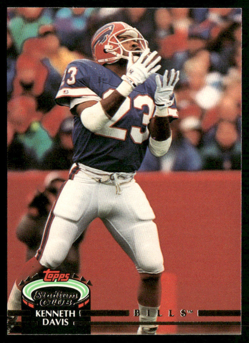 Kenneth Davis 1992 Stadium Club #32 Buffalo Bills