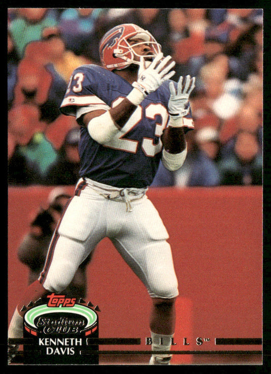 Kenneth Davis 1992 Stadium Club #32 Buffalo Bills