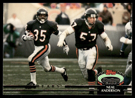 Neal Anderson 1992 Stadium Club #35 Chicago Bears
