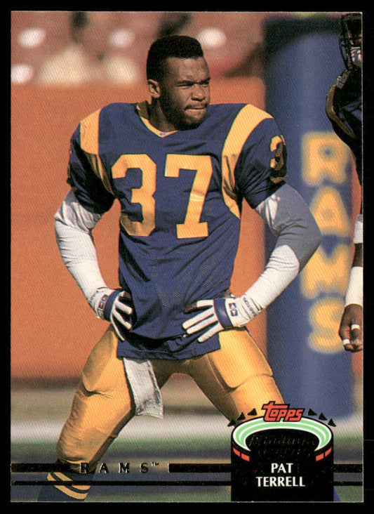 Pat Terrell 1992 Stadium Club #45 Los Angeles Rams