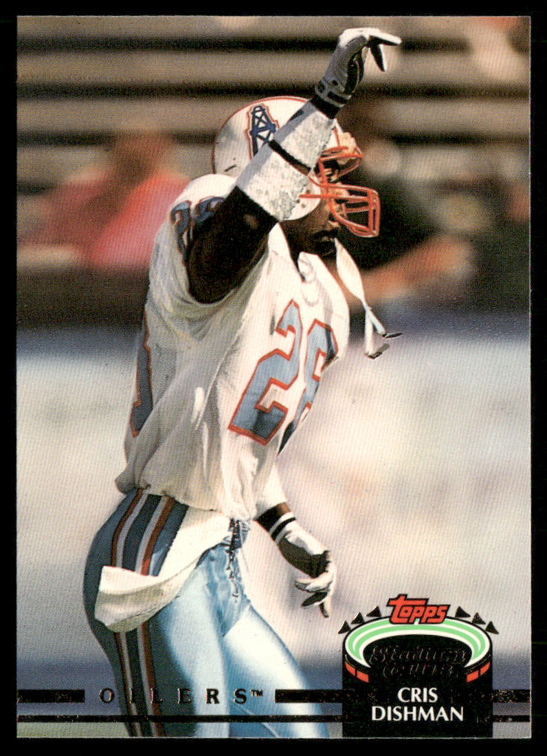Cris Dishman 1992 Stadium Club #55 Houston Oilers
