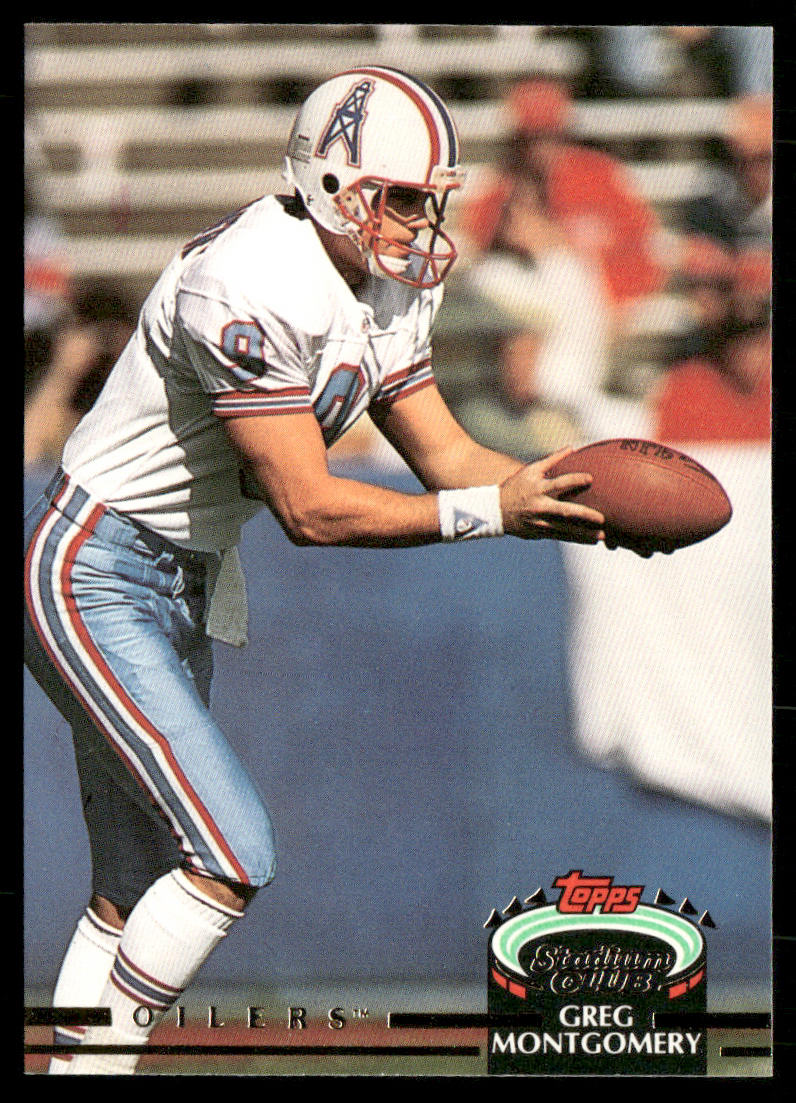 Greg Montgomery 1992 Stadium Club #89 Houston Oilers