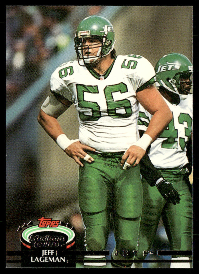 Jeff Lageman 1992 Stadium Club #90 New York Jets