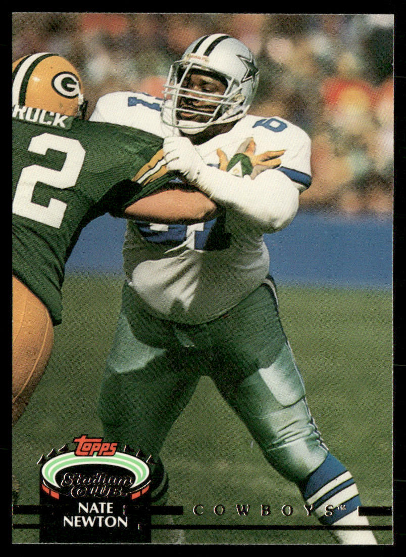 Nate Newton 1992 Stadium Club #92 Dallas Cowboys