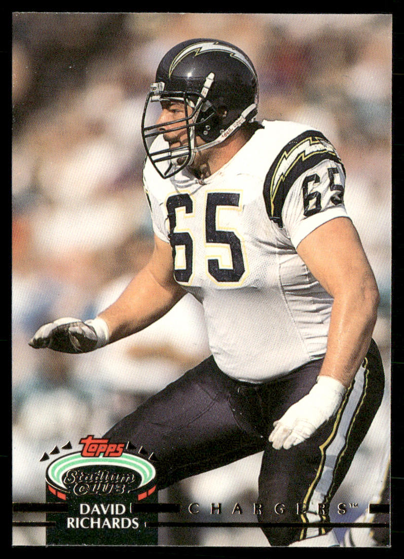 David Richards 1992 Stadium Club #93 San Diego Chargers