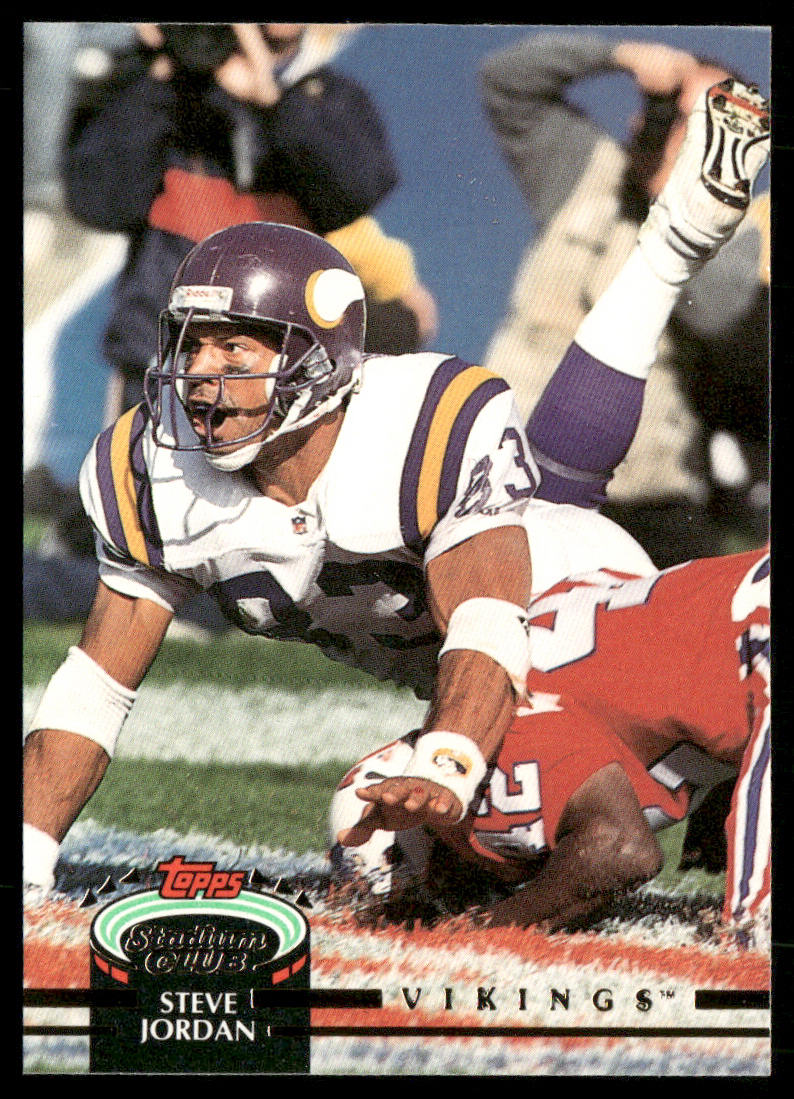 Steve Jordan 1992 Stadium Club #95 Minnesota Vikings