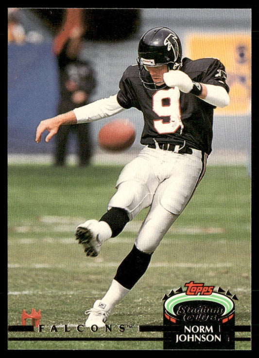 Norm Johnson 1992 Stadium Club #107 Atlanta Falcons