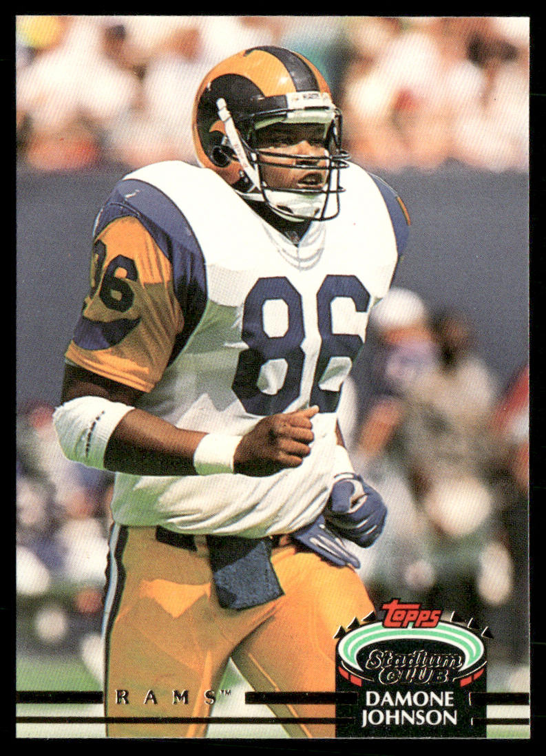 Damone Johnson 1992 Stadium Club #121 Los Angeles Rams