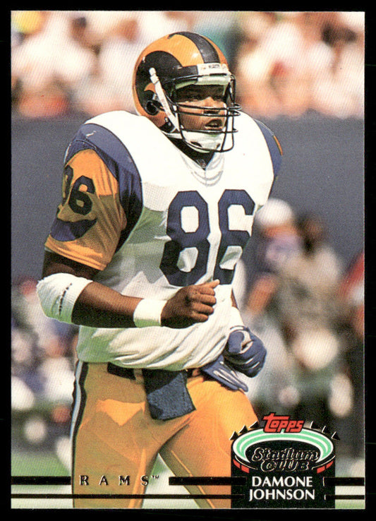 Damone Johnson 1992 Stadium Club #121 Los Angeles Rams