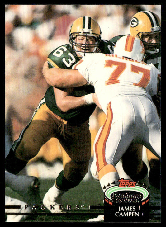 James Campen 1992 Stadium Club #137 Green Bay Packers