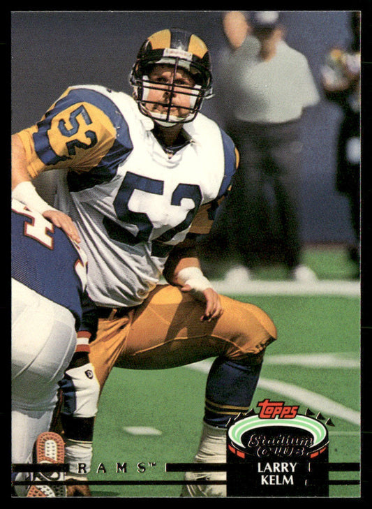 Larry Kelm 1992 Stadium Club #153 Los Angeles Rams
