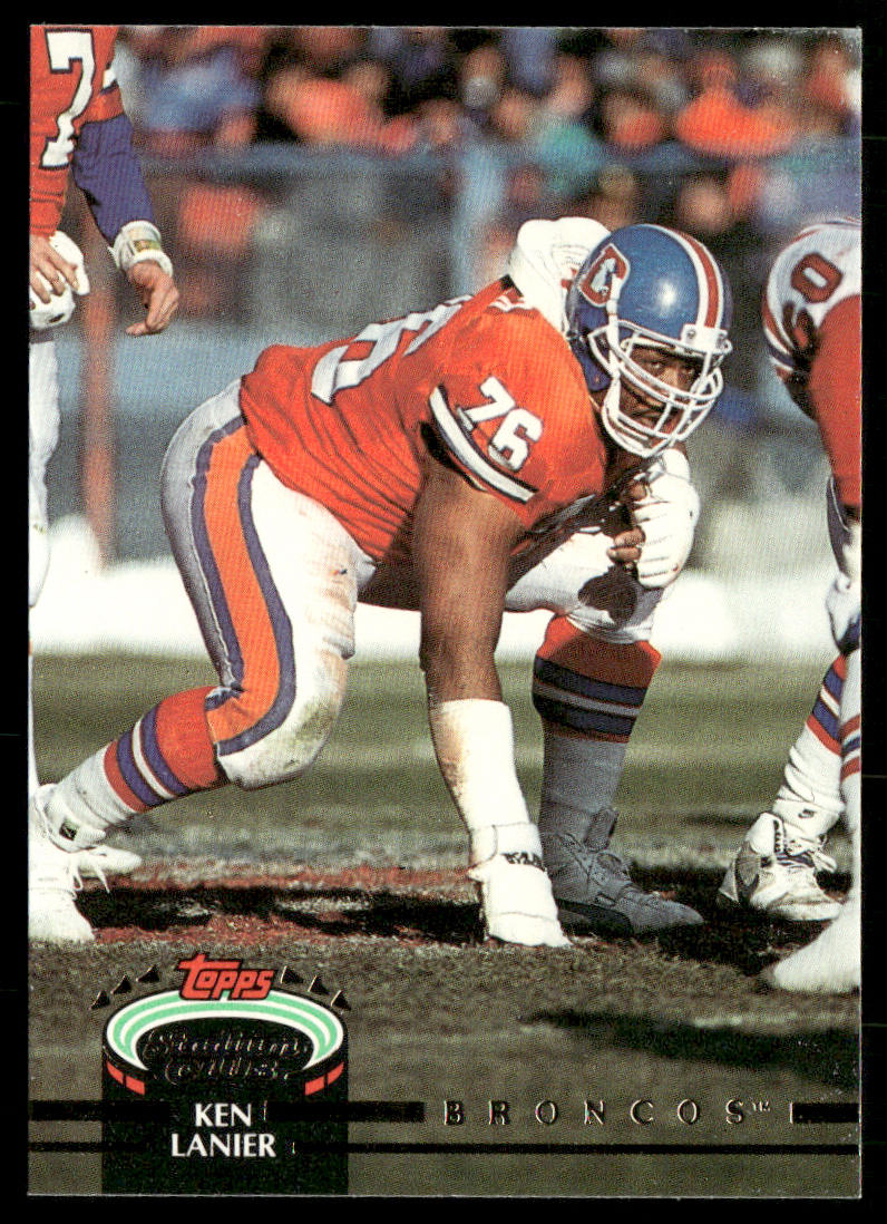 Ken Lanier 1992 Stadium Club #159 Denver Broncos