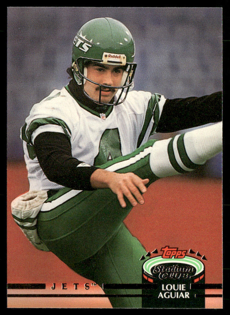 Louie Aguiar 1992 Stadium Club #161 RC New York Jets
