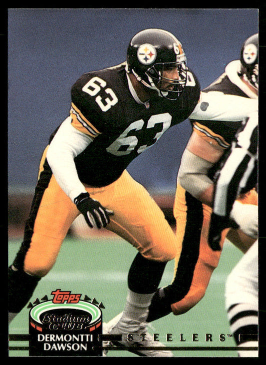 Dermontti Dawson 1992 Stadium Club #165 Pittsburgh Steelers