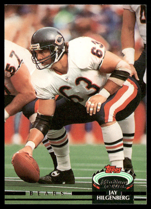 Jay Hilgenberg 1992 Stadium Club #177 Chicago Bears